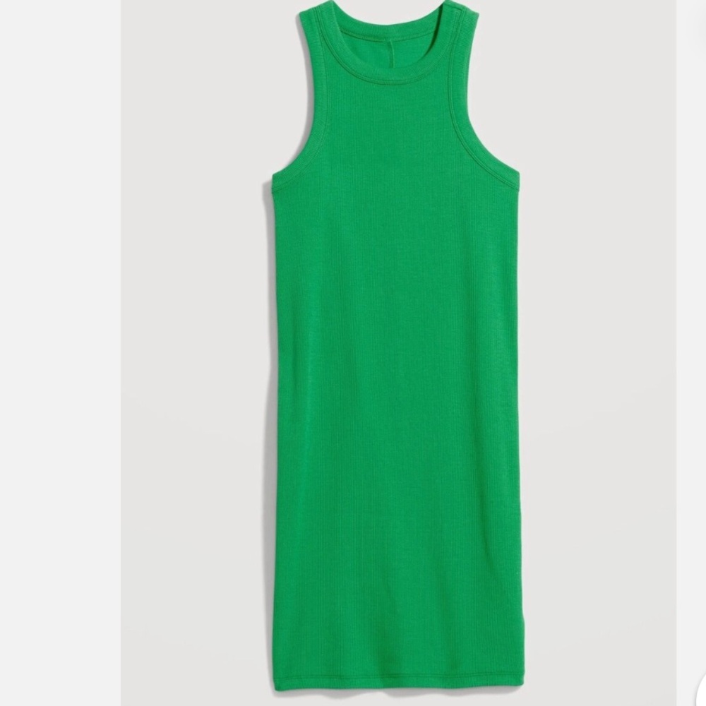Old Navy Women’s Green Ribbed Knit Dress New With Tag Size Extra Large